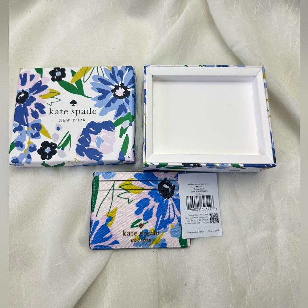 Kate Spade Madison Festival Floral Print CardHolder